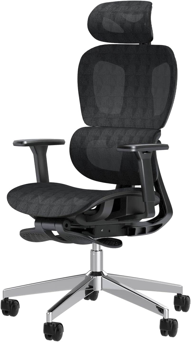 PatioMage Ergonomic Office Chair, Big and Tall Desk Chair with Adjustable Lumbar Support & Seat Depth