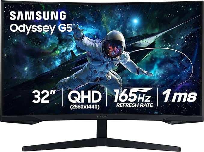 Samsung Odyssey G5 - 32-Inch Curved Gaming Monitor